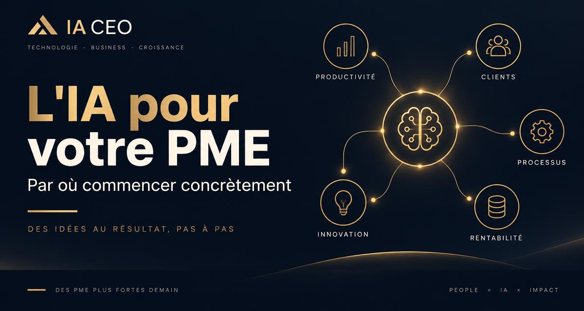 Intelligence artificielle pour PME : par où commencer concrètement